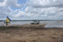 Fiona na Lagoa Azul, em Jericoacoara - CE